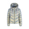 Yes Zee Piumino corto Piumino Donna corto tessuto cangiante Grigio A23-YESZEEJ035GA00-0809-XS - Francavilla Moda